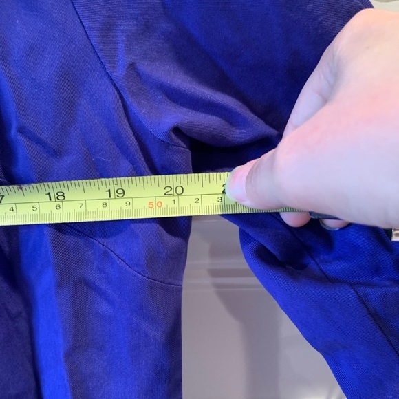 Soft Surroundings NEW 100% Tencel Purple Button Up Trapeze Hem Collared Top M - Picture 5 of 8